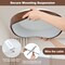 Costway LED Mount Ceiling Light 24W 3000K Lamp Fixture Wood Pattern Living Room Brown/Natural